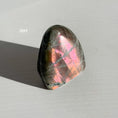Load image into Gallery viewer, Labradorite Freeform - Orange / Pink Flash