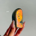 Load image into Gallery viewer, Labradorite Freeform - Orange / Pink Flash