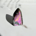 Load image into Gallery viewer, Labradorite Freeform - Orange / Pink Flash