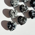 Load image into Gallery viewer, Snowflake Obsidian Small Heart