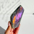 Load image into Gallery viewer, Labradorite Freeform - Orange / Pink Flash