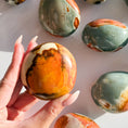Load image into Gallery viewer, Polychrome Jasper Pebble Palmstone