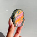 Load image into Gallery viewer, Labradorite Freeform - Orange / Pink Flash