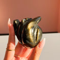 Cargar la imagen en la vista de la galería, Golden Sheen Obsidian Anatomical Heart