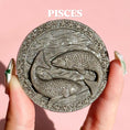 Load image into Gallery viewer, Silver Sheen Obsidian Zodiac Symbol
