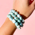 Load image into Gallery viewer, Larimar Tumbled Bracelet
