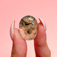 Load image into Gallery viewer, Prehnite with Epidote Mini Flat Tumble - With Caves