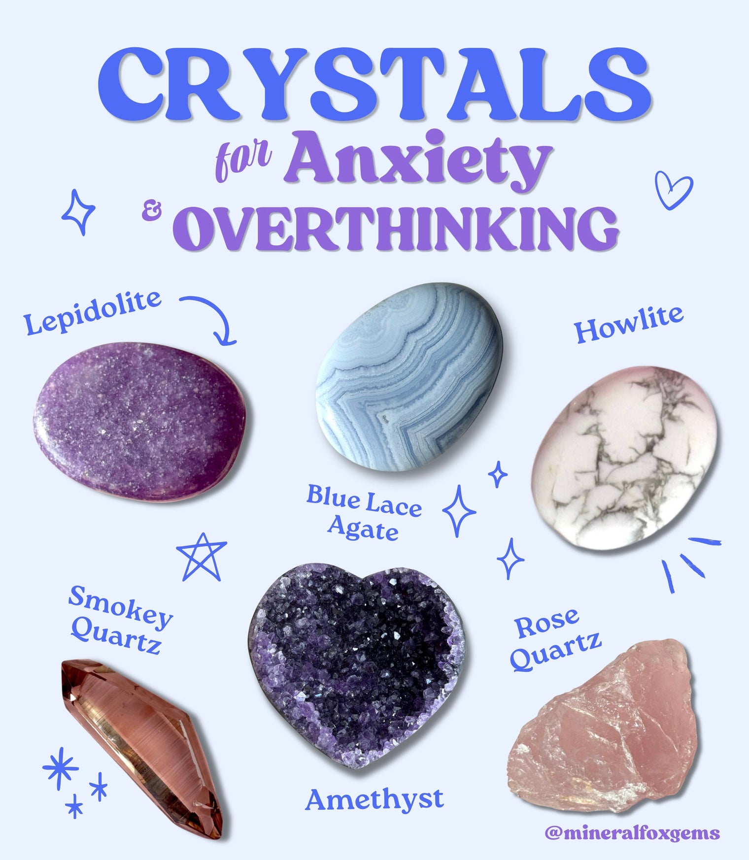 The Best Crystals for Anxiety & Overthinking