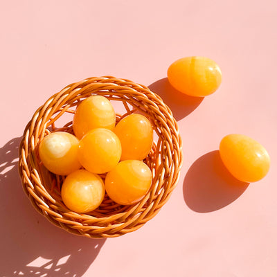 Orange Calcite Egg