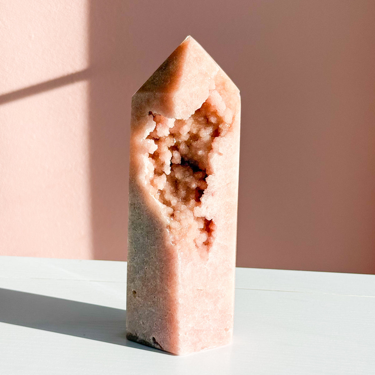 XL Pink Amethyst Tower