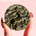 Load image into Gallery viewer, Golden Sheen Obsidian Zodiac Disk
