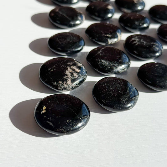 Black Tourmaline Flat Tumble