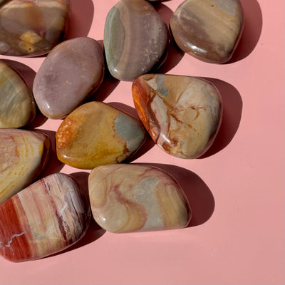 Polychrome Flat Stone