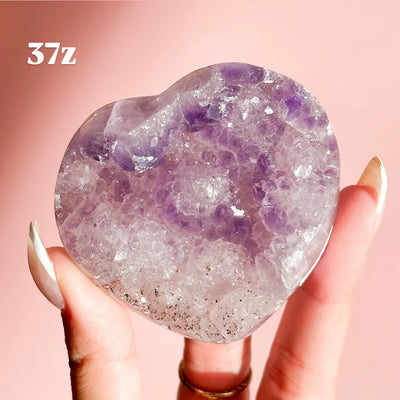 Druzy Amethyst Heart from Brazil