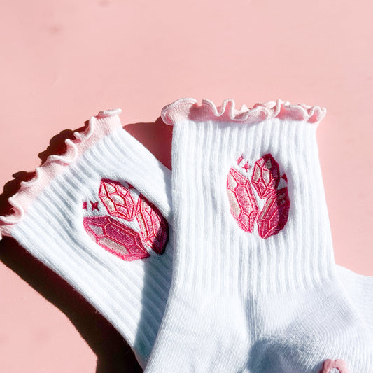 Crystal Pilates Grip Sock