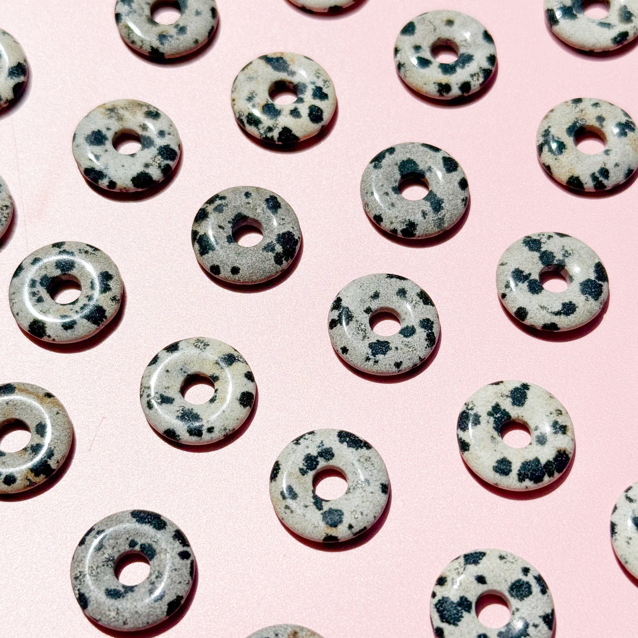 Dalmatian Jasper Mini Donut