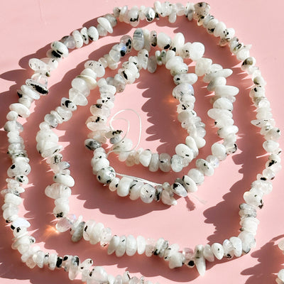 Moonstone Chipped Beads Strand