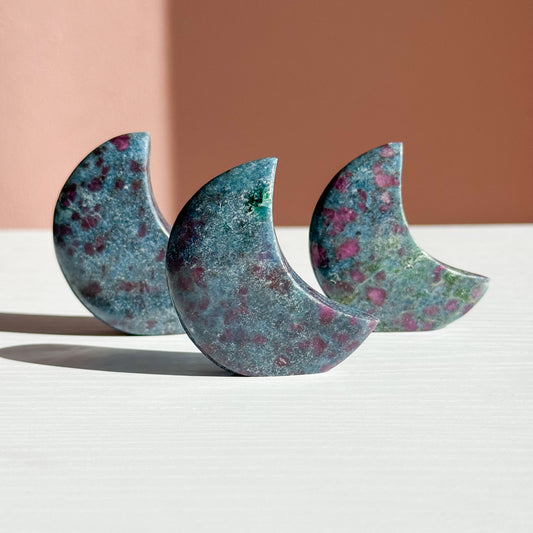 Ruby Kyanite Standing Moon