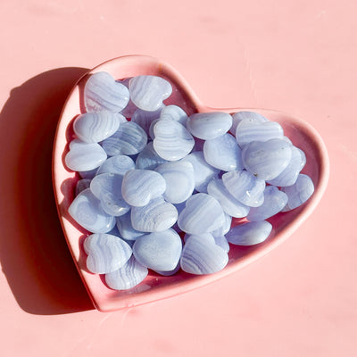 Blue Lace Agate Mini Heart