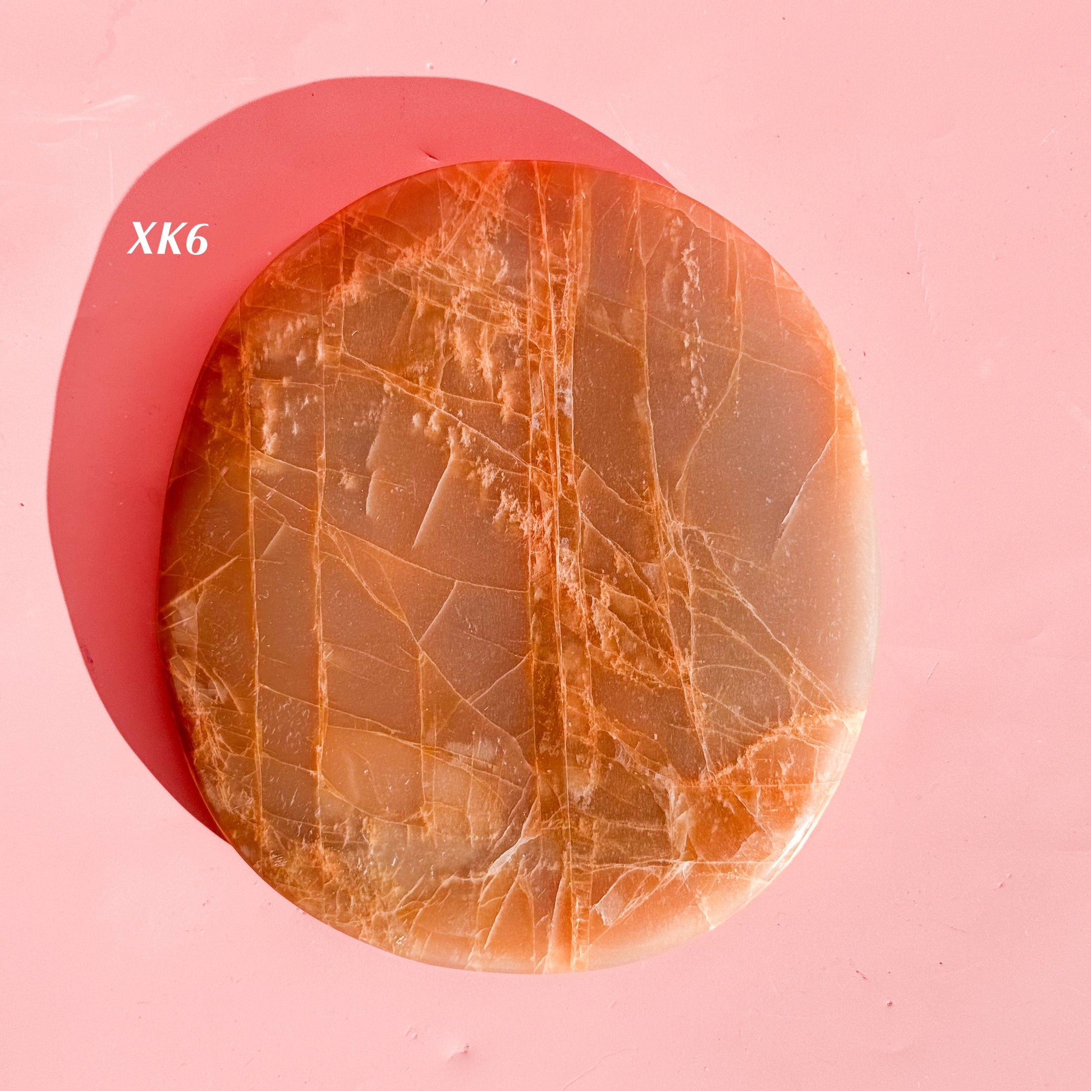 XXL Peach Moonstone Palmstone