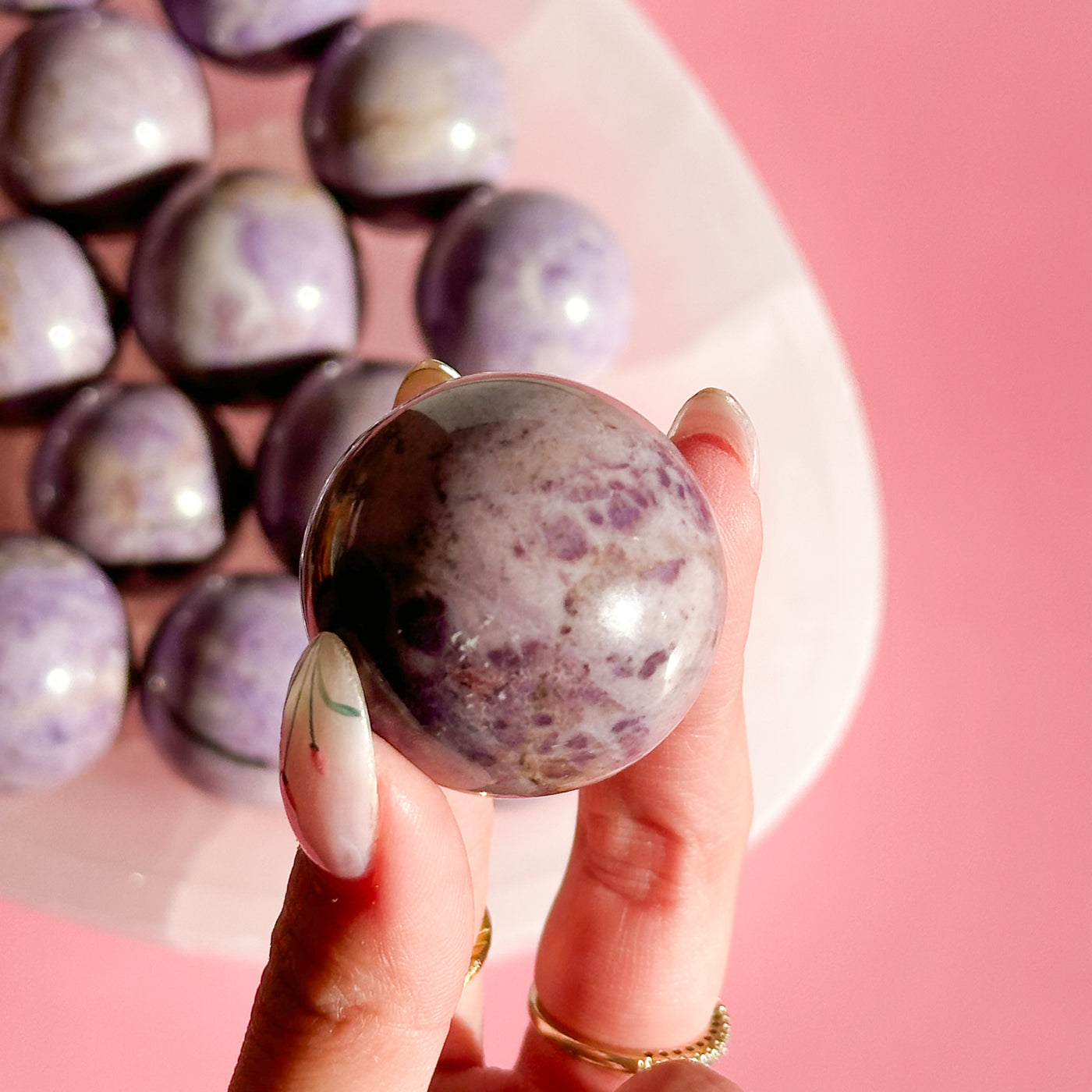 Purple Jade Sphere