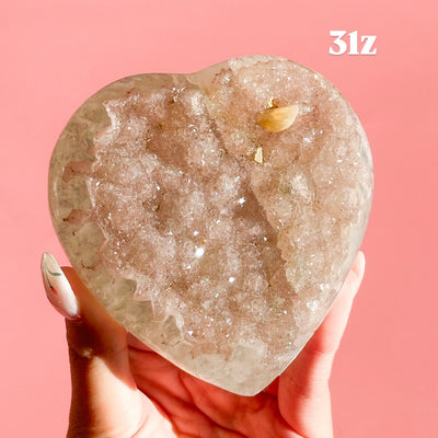 Druzy Amethyst Heart from Brazil