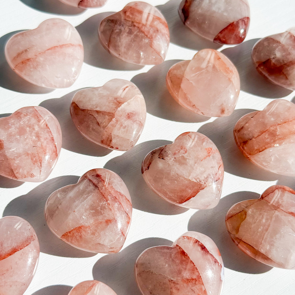 Fire Quartz Small Heart