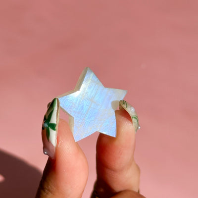 Rainbow Moonstone Mini Star