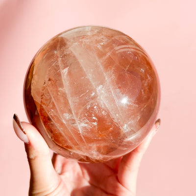Hematoid Fire Quartz Sphere