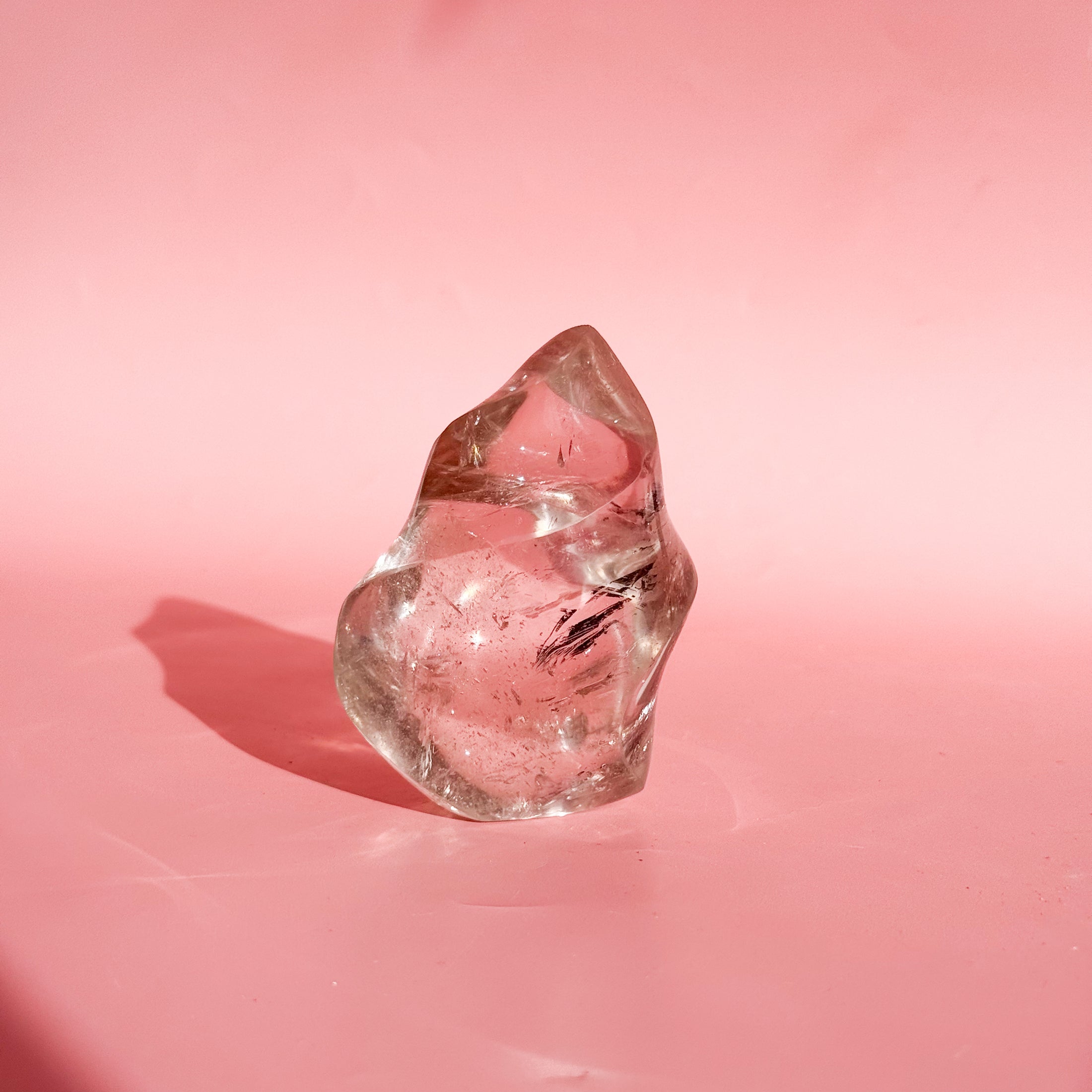 Small Clear Quartz Flame