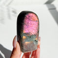 Load image into Gallery viewer, Labradorite Freeform - Orange / Pink Flash
