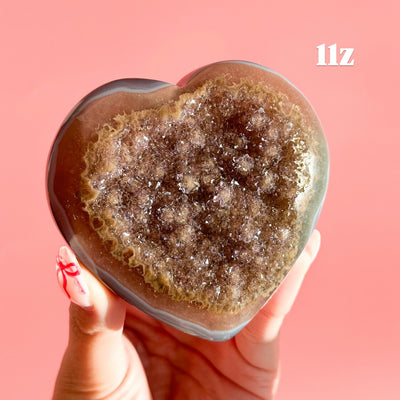Druzy Amethyst Heart from Brazil