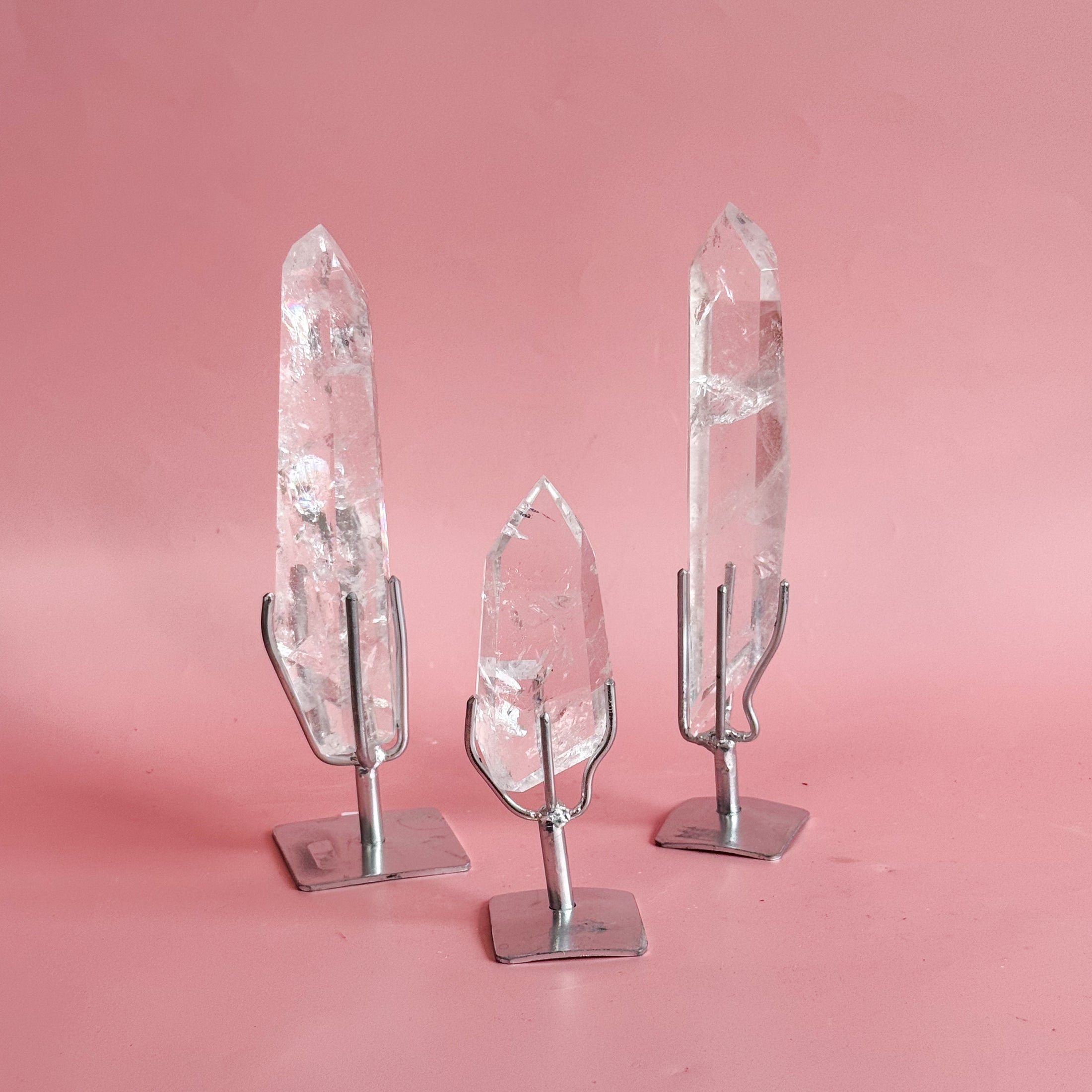 Clear Quartz Point on Stand