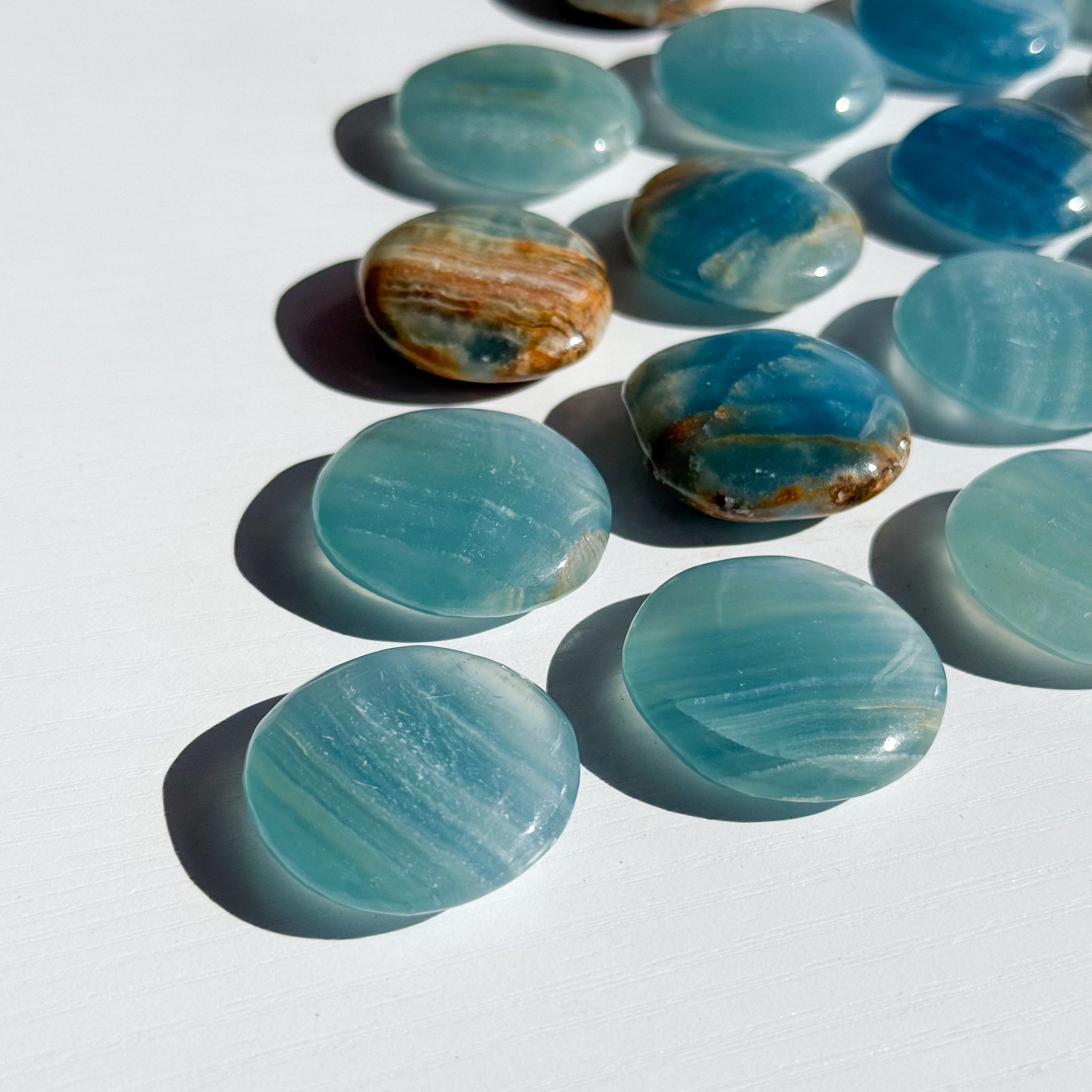 Blue Onyx Mini Flat Tumble