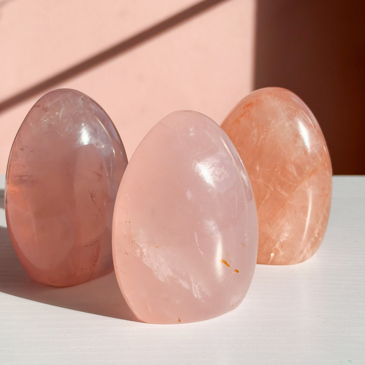 Quartz rose forme libre