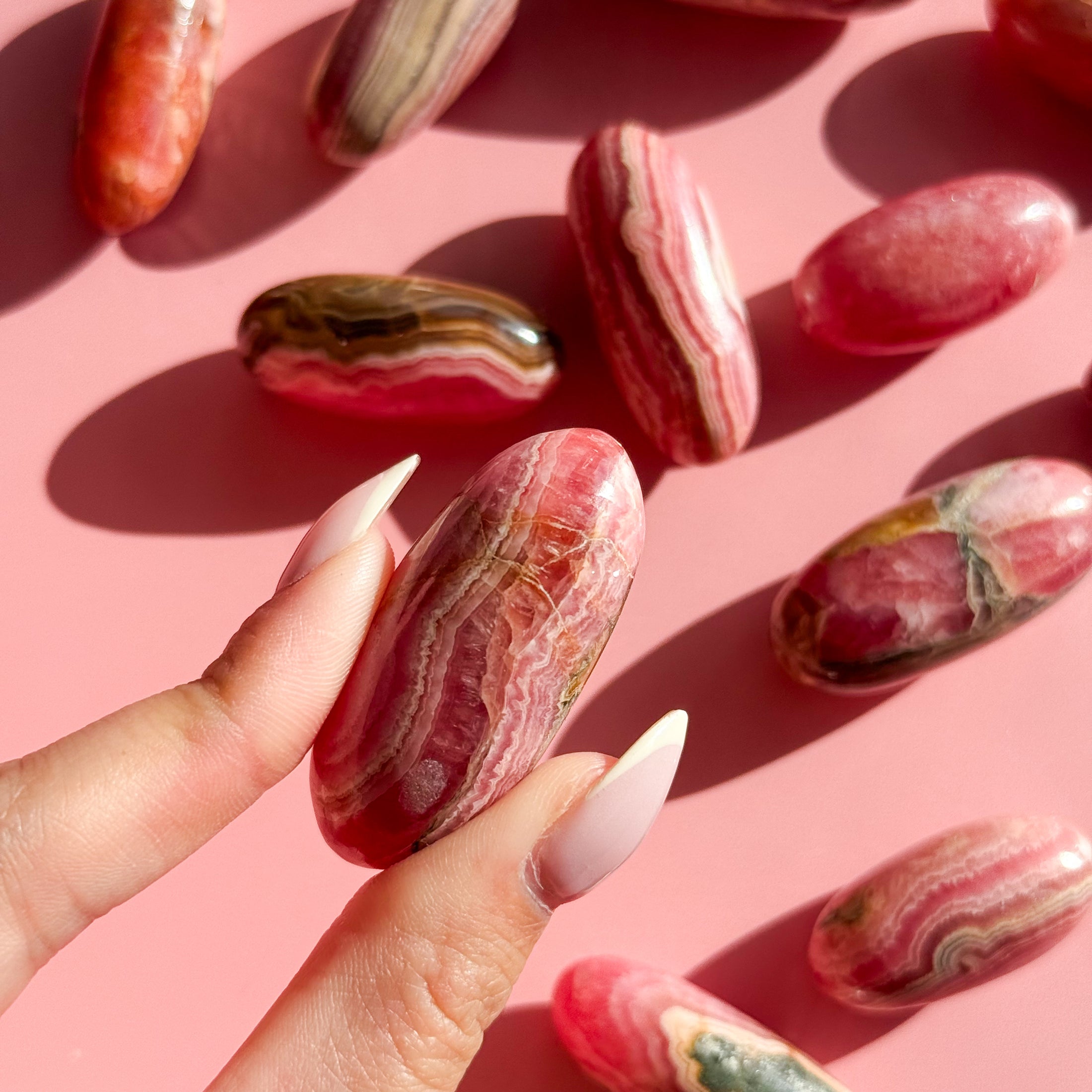 Rhodochrosite Lingam