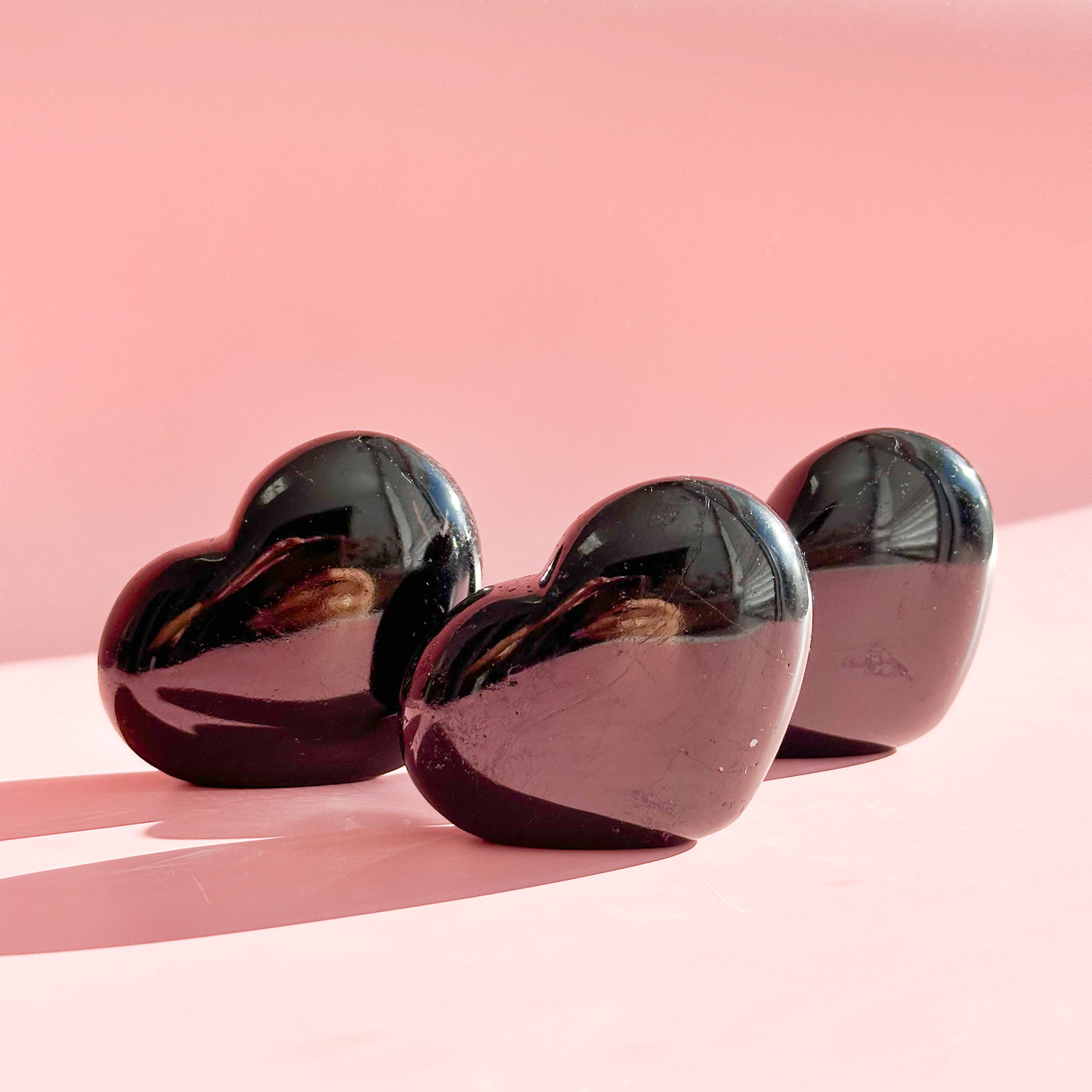 Black Tourmaline Standing Heart