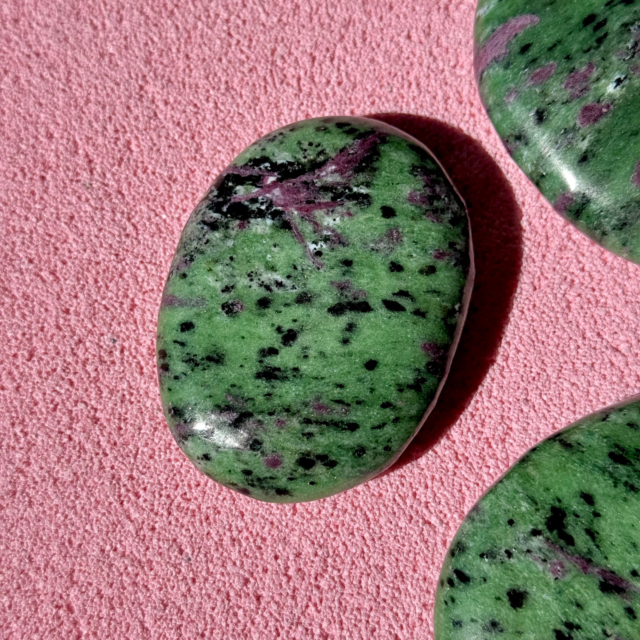 Ruby in Zoisite Palmstone