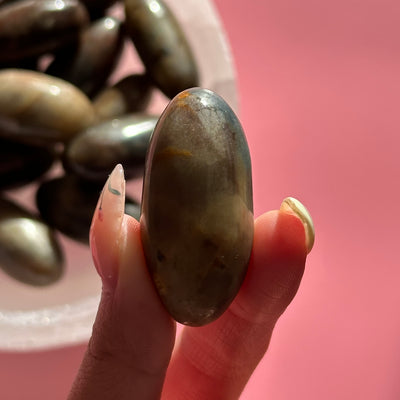 Golden Sapphire Lingam