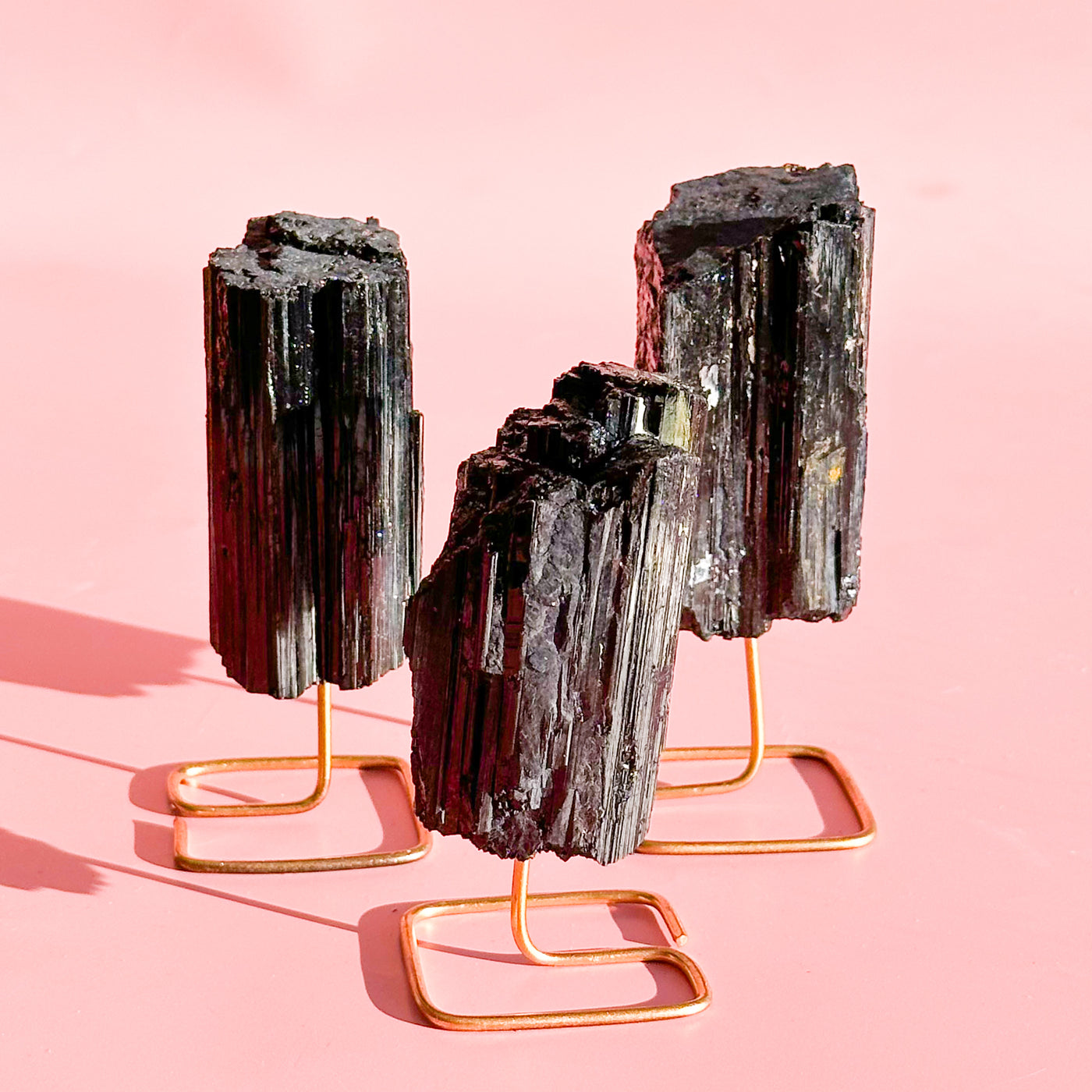 Black Tourmaline on Stand