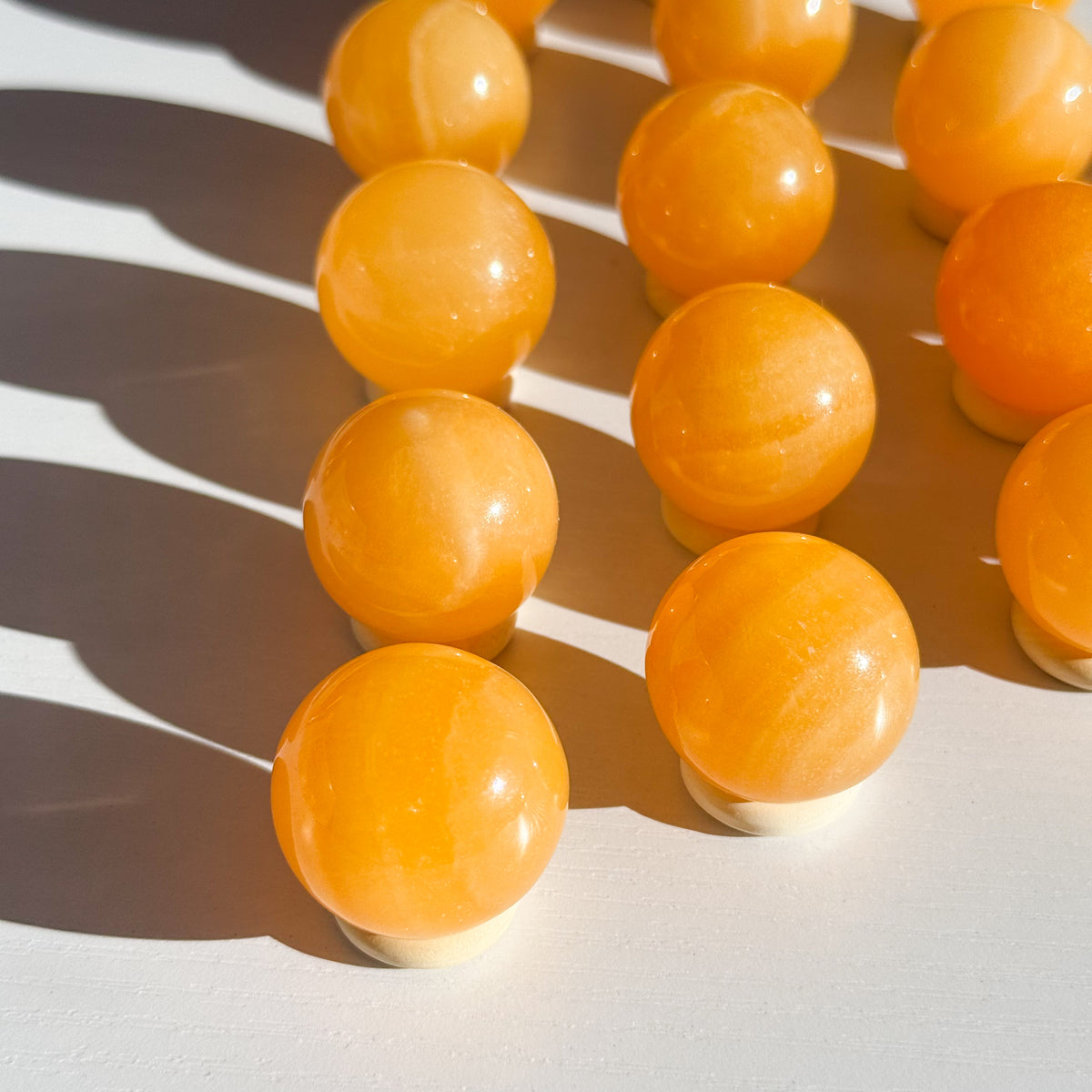 Orange Calcite Sphere