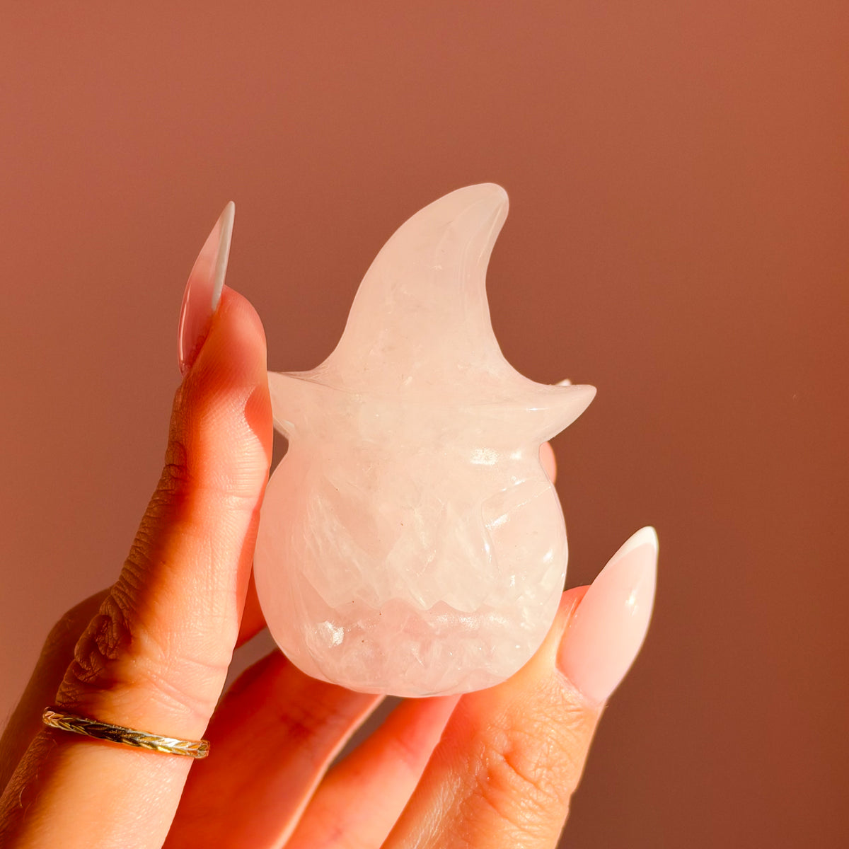 Rose Quartz Pumpkin