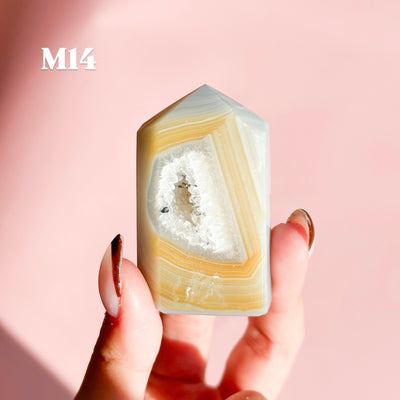 Agate Geode Mini Tower