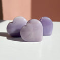 Load image into Gallery viewer, Lavender Fluorite Standing Heart
