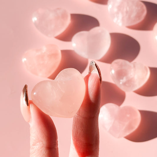 Rose Quartz Small Heart