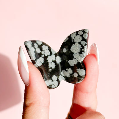 Snowflake Obsidian Mini Butterfly