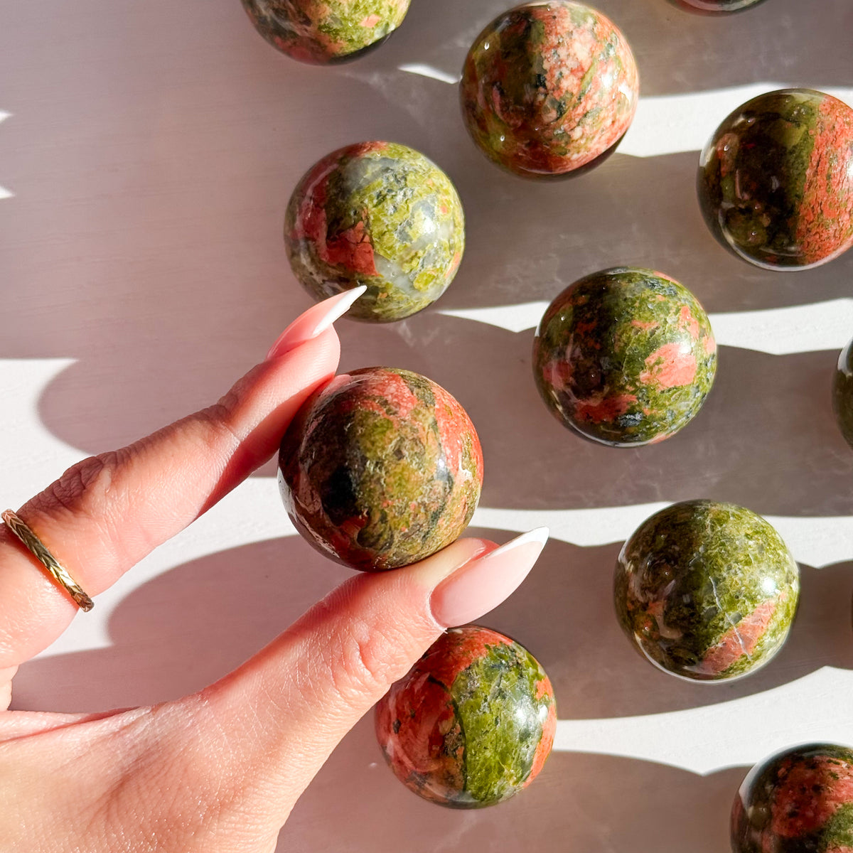 Unakite Sphere