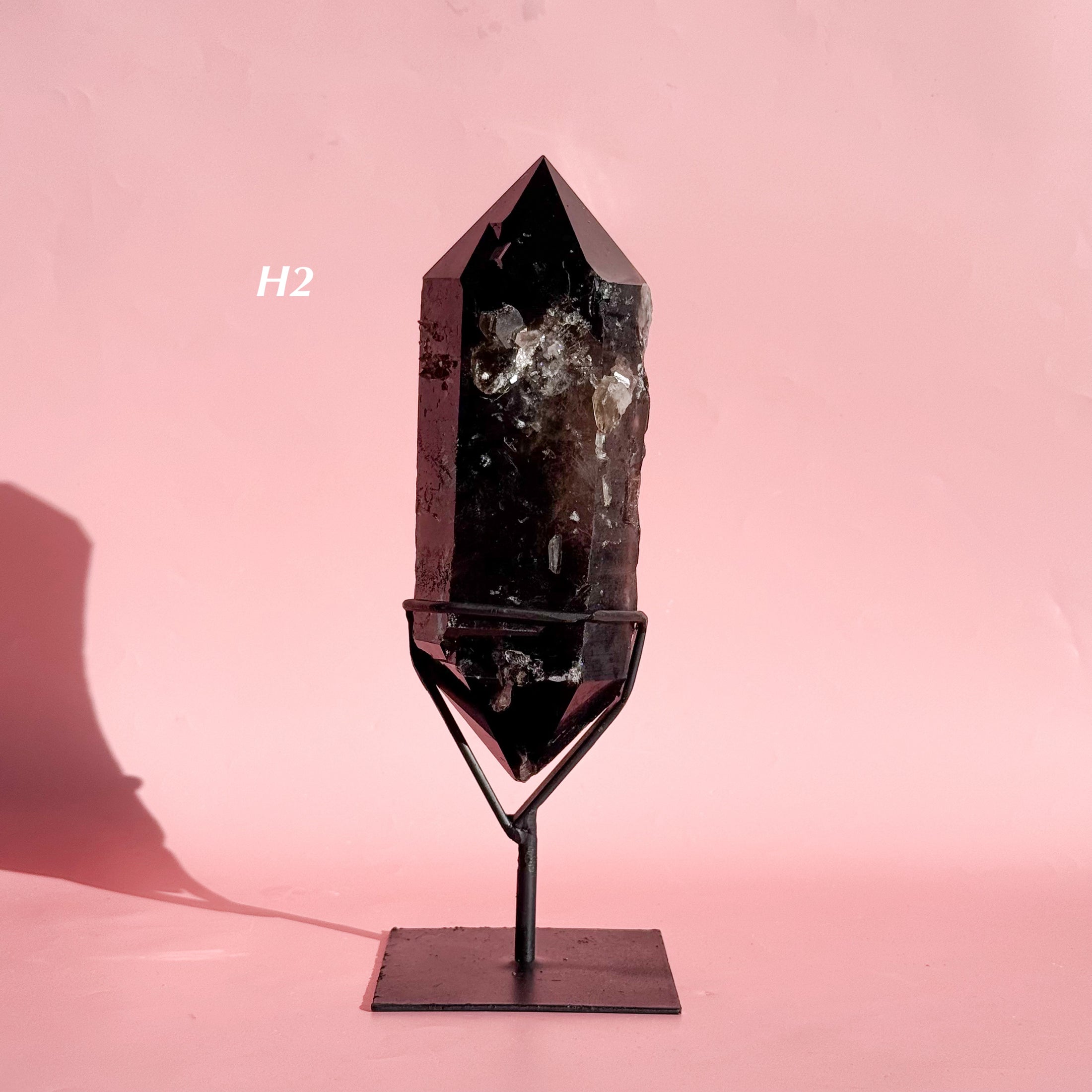 Smokey Quartz Point on Stand