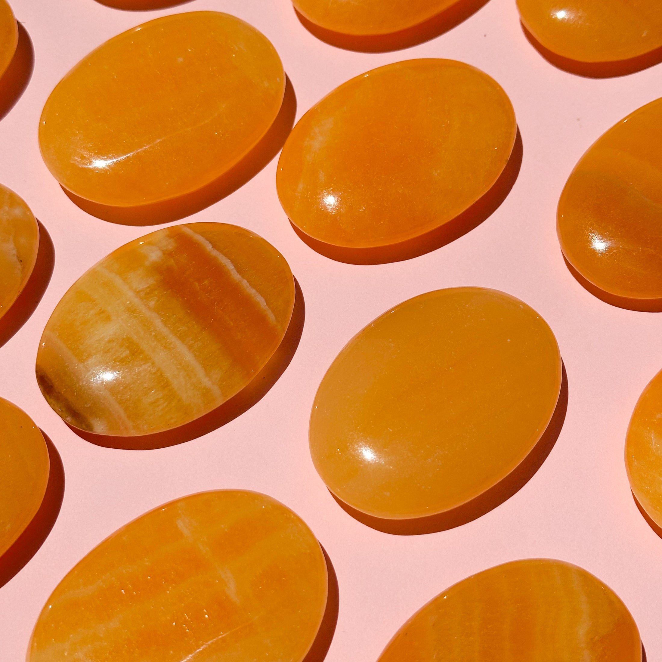 Orange Calcite Palmstone