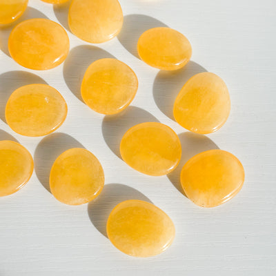 Orange Calcite Flat Stone